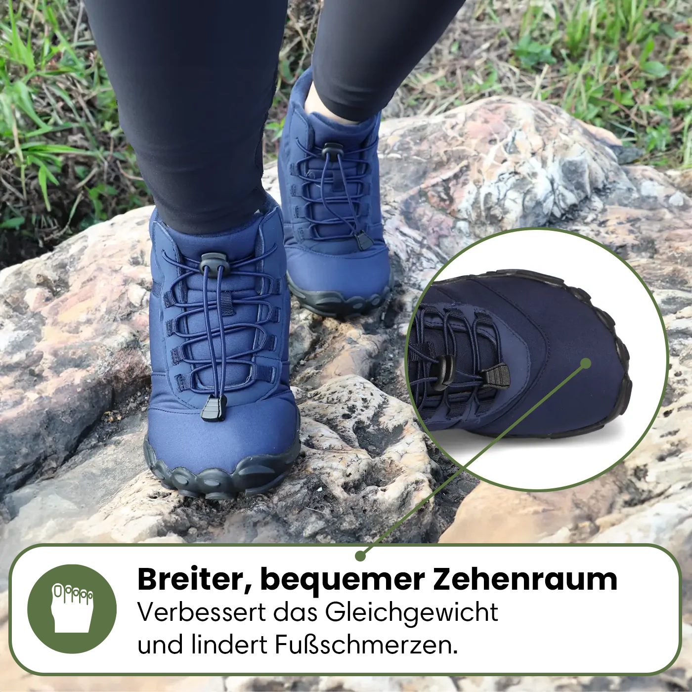 Polar | Gesunde Fußhaltung & Wasserabweisende Winter Barfußschuhe (1+1)