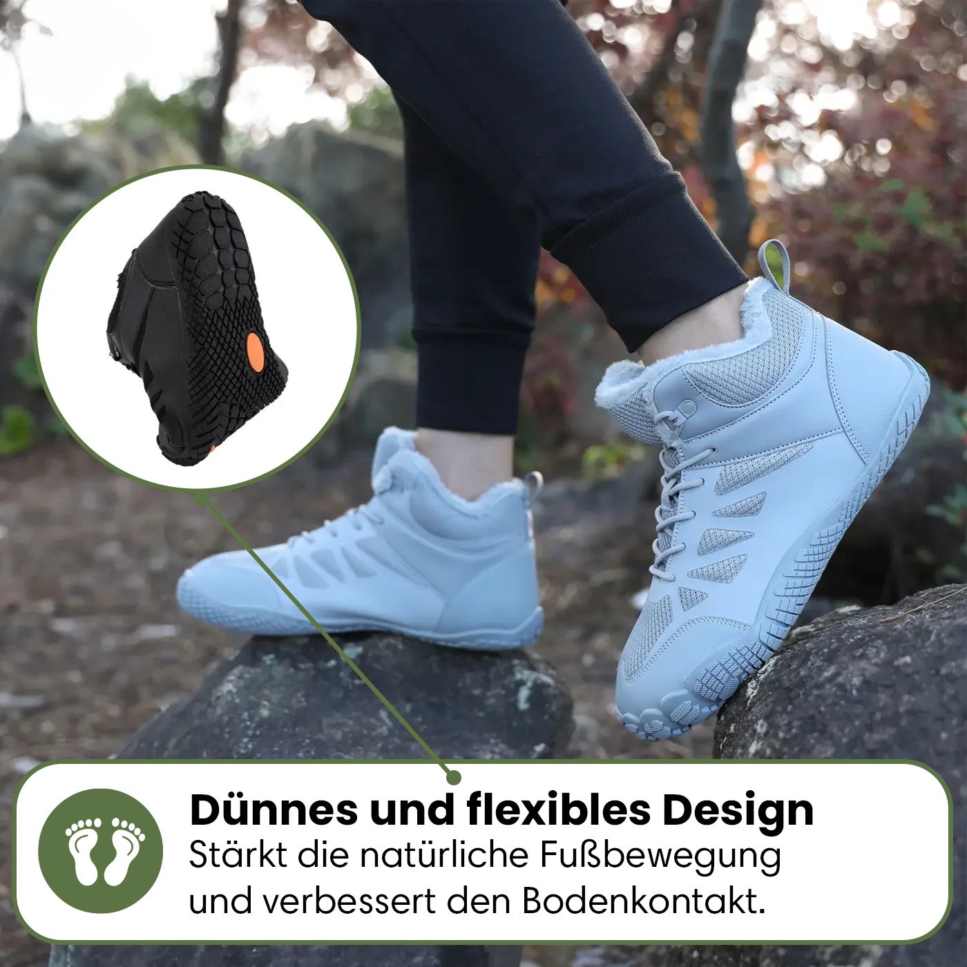 Frost Pro | Gesunde Fußhaltung & Wasserabweisende Winter Barfußschuhe (1+1)