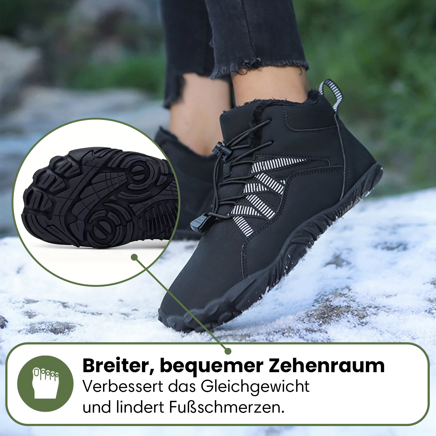 Arctic | Gesunde Fußhaltung & Wasserabweisende Winter Barfußschuhe (1+1)
