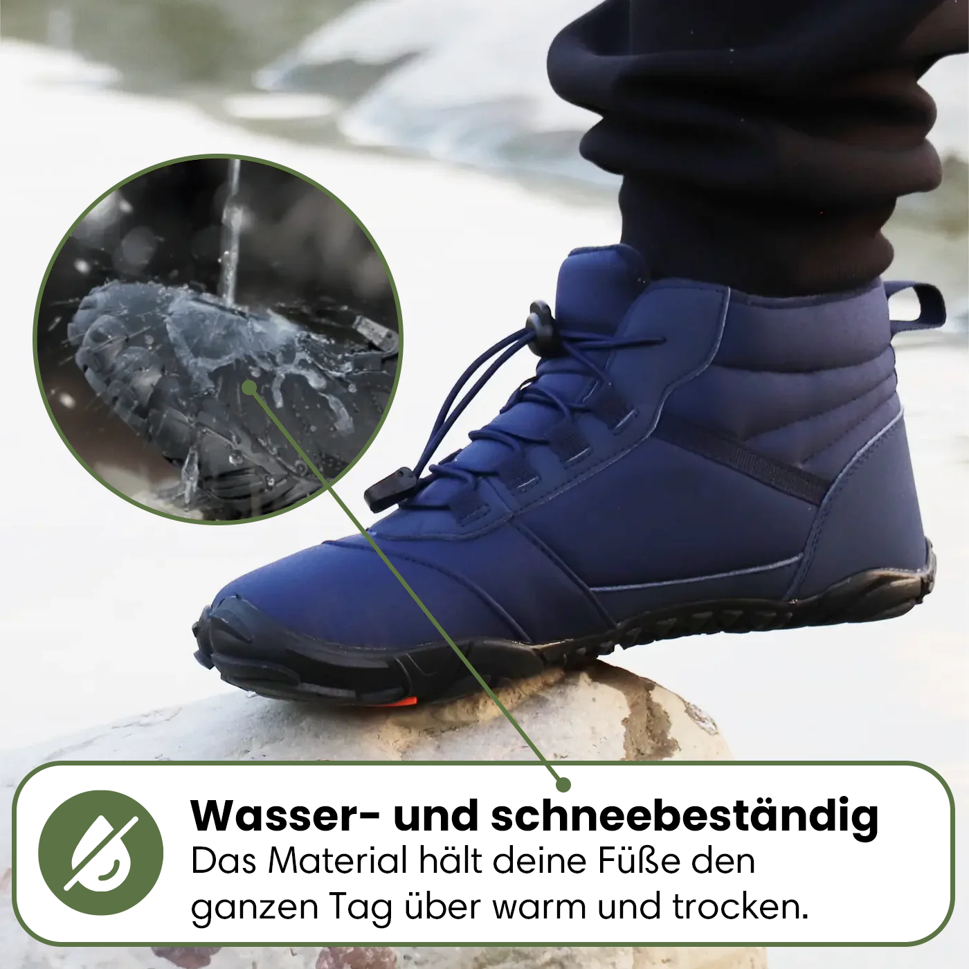 Polar | Gesunde Fußhaltung & Wasserabweisende Winter Barfußschuhe (1+1)