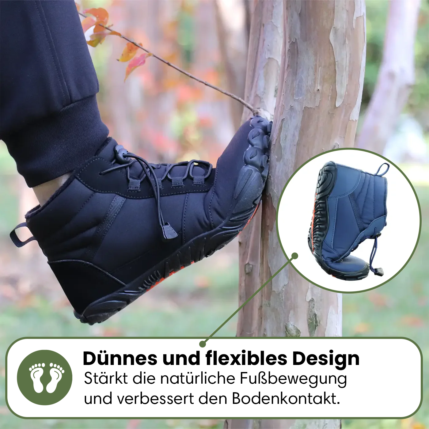Polar | Gesunde Fußhaltung & Wasserabweisende Winter Barfußschuhe (1+1)