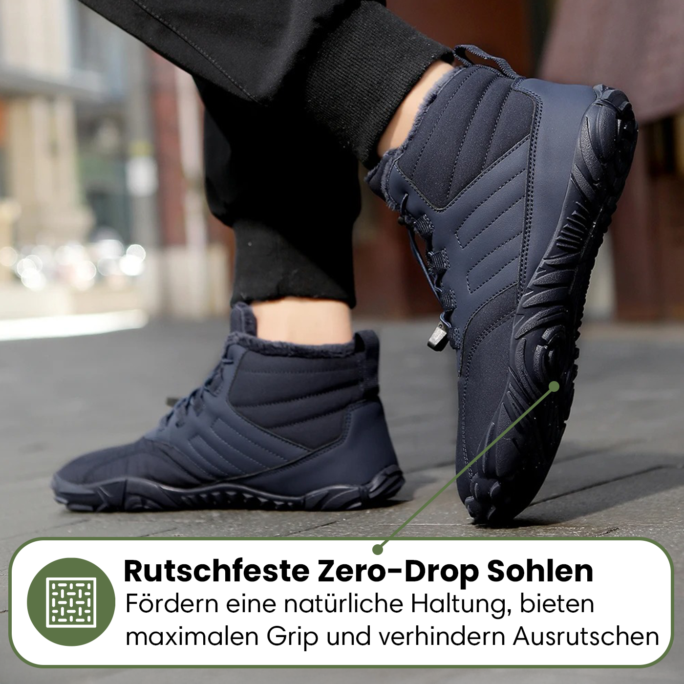 Winter | Gesunde Fußhaltung & Wasserabweisende Winter Barfußschuhe (1+1)