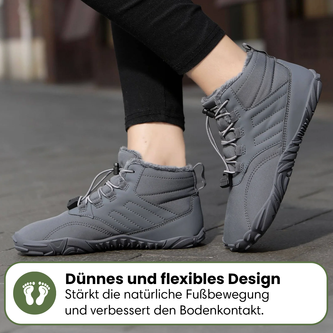Winter | Gesunde Fußhaltung & Wasserabweisende Winter Barfußschuhe (1+1)